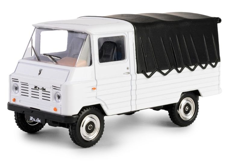 Daffi, Kolekcja Polskiej Motoryzacji, Żuk, pojazd, model metalowy, biały, 1:43