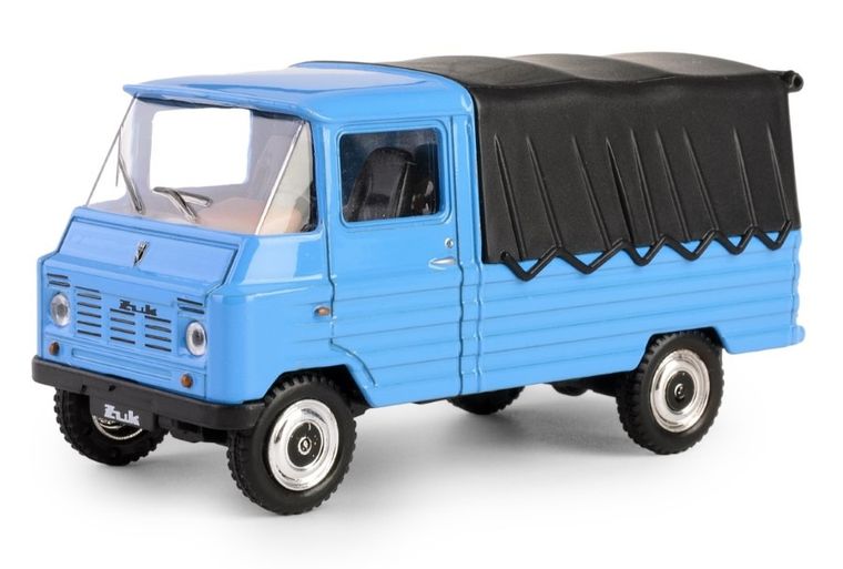 Daffi, Kolekcja Polskiej Motoryzacji, Żuk, pojazd, model metalowy, niebieski, 1:43