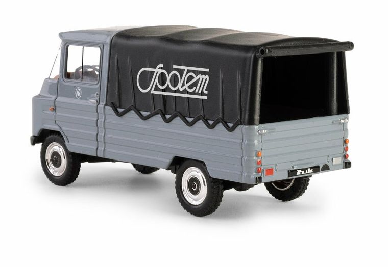 Daffi, Kolekcja Polskiej Motoryzacji, Żuk Społem, pojazd, model metalowy, szary, 1:43