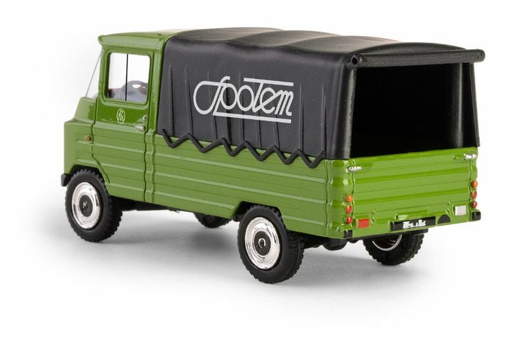 Daffi, Kolekcja Polskiej Motoryzacji, Żuk Społem, pojazd, model metalowy, zielony, 1:43