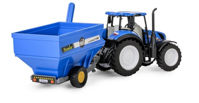 Daffi, Mały Rolnik, New Holland, traktor z przyczepą, 1:32