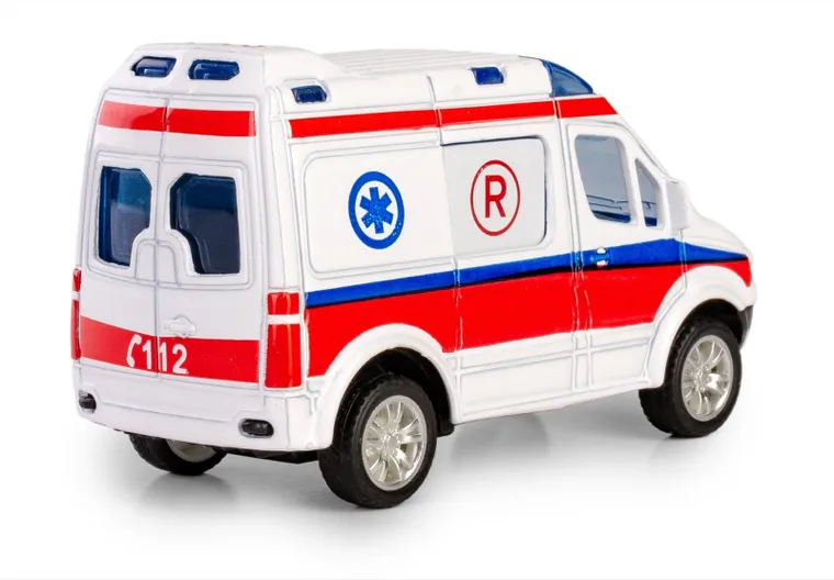 Daffi, Mercedes Benz Sprinter B-261, pogotowie ratunkowe, pojazd, model metalowy, 1:50