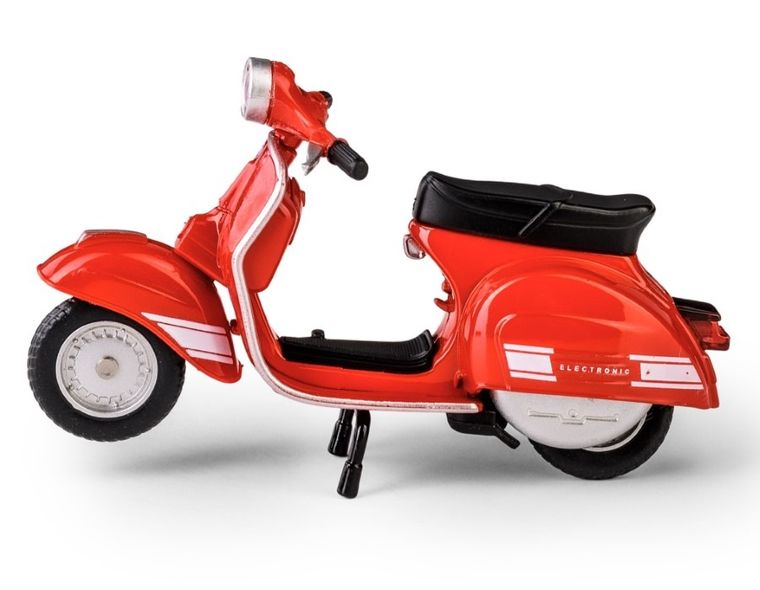 Daffi, MSZ, 1976 Vespa 200 Rally, skuter, model metalowy, czerwony, 1:18