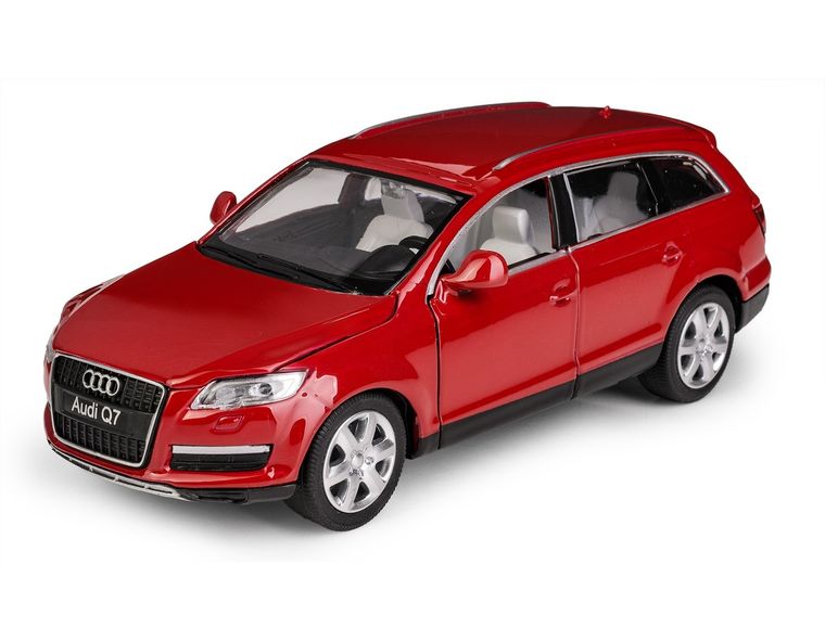 Daffi, MSZ, Audi Q7, pojazd, model metalowy, czerwony, 1:32