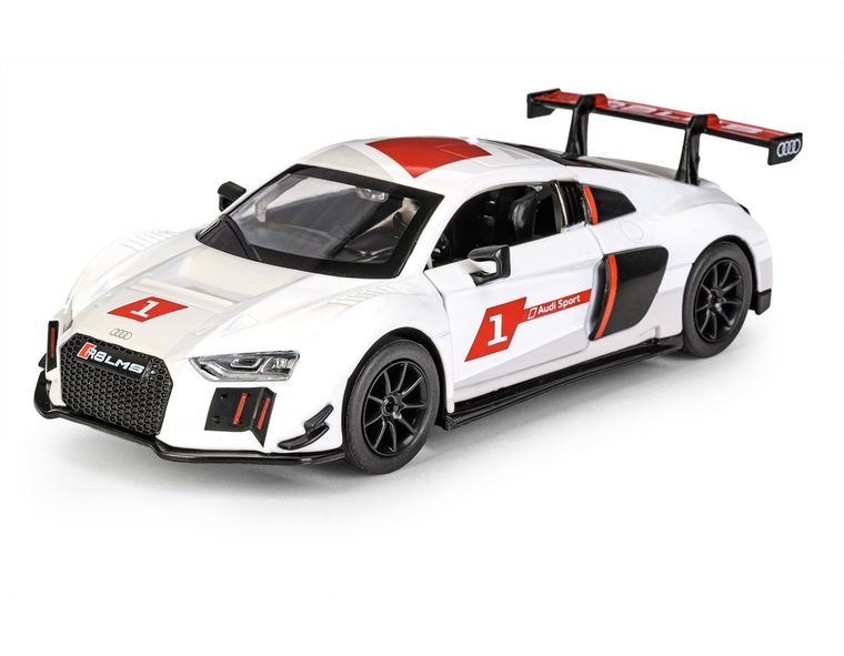 Daffi, MSZ, Audi R8 LMS, pojazd, model metalowy, biały, 1:32