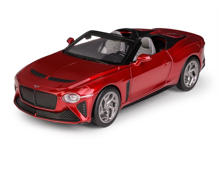 Daffi, MSZ, Bentley Mulliner Bacalar, pojazd, model metalowy, czerwony, 1:32