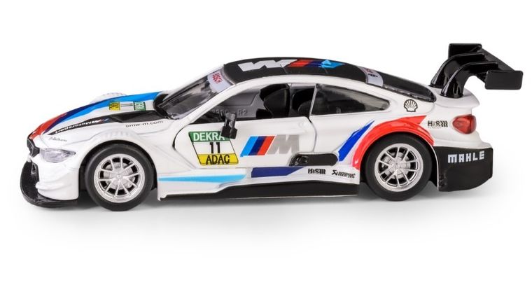 Daffi, MSZ, BMW M4 DTM, pojazd, model metalowy, biały, 1:44