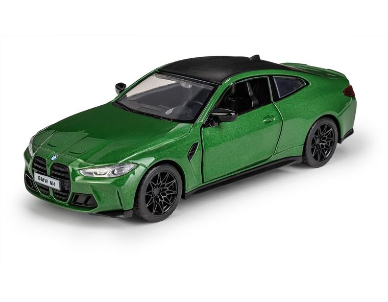 Daffi, MSZ, BMW M4, pojazd, model metalowy, zielony, 1:32