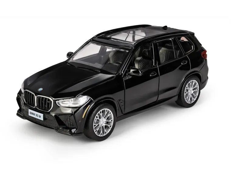 Daffi, MSZ, BMW X5M, pojazd, model metalowy, czarny, 1:32