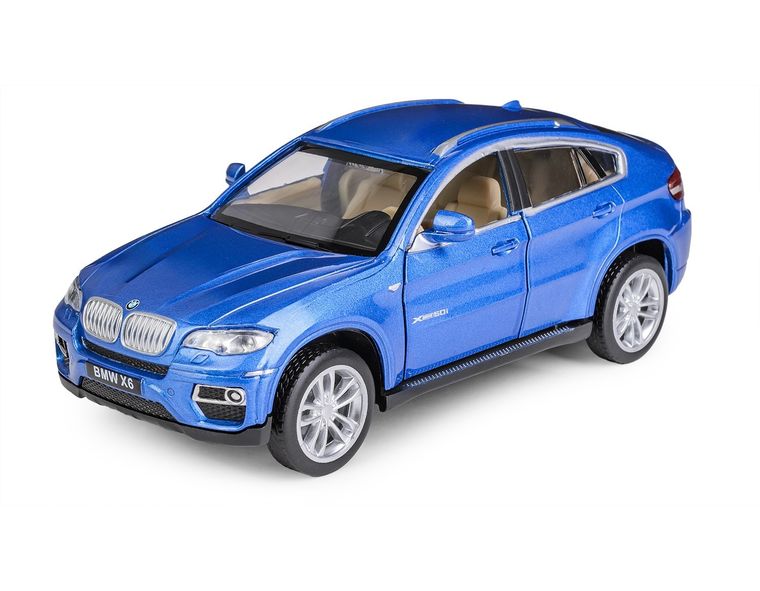 Daffi, MSZ, BMW X6, pojazd, model metalowy, niebieski, 1:32