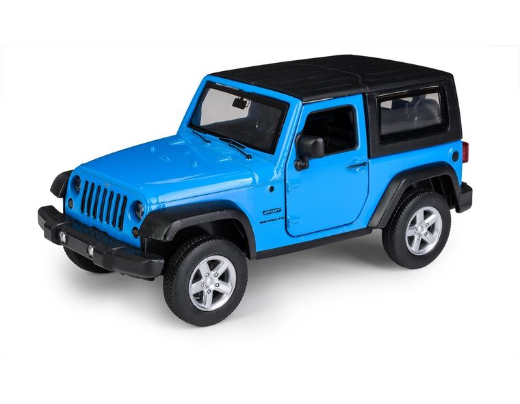 Daffi, MSZ, Jeep Wrangler, pojazd, model metalowy, niebieski, 1:32