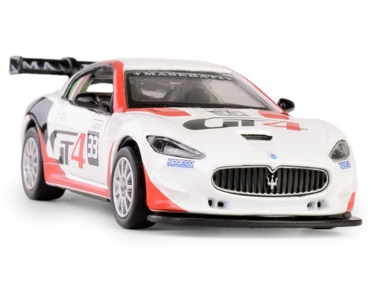 Daffi, MSZ, Maserati GranTurismo MC GT4, pojazd, model metalowy, biały, 1:43