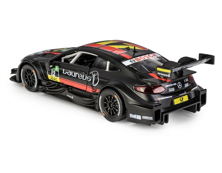 Daffi, MSZ, Mercedes-AMG C 63 DTM, pojazd, model metalowy, czarny, 1:32