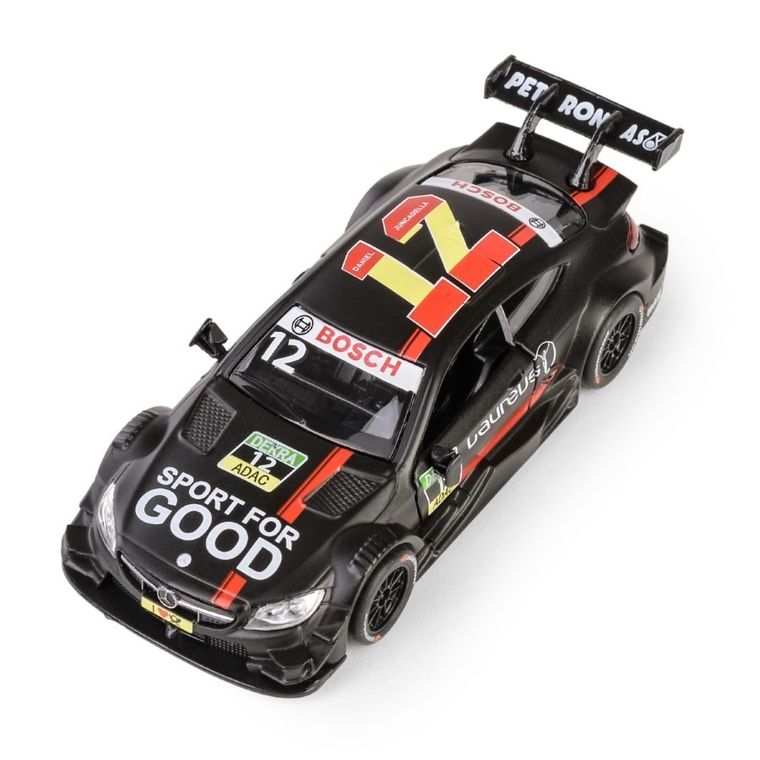 Daffi, MSZ, Mercedes-AMG C 63 DTM, pojazd, model metalowy, czarny, 1:43