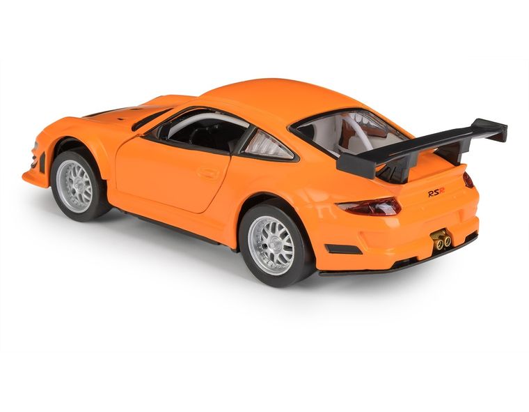 Daffi, MSZ, Porsche 911 GT3 RSR, pojazd, model metalowy, pomarańczowy, 1:32