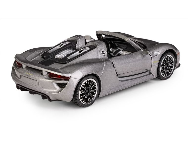 Daffi, MSZ, Porsche 918 Spyder, pojazd, model metalowy, szary, 1:32