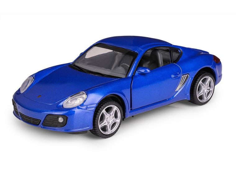 Daffi, MSZ, Porsche Cayman S, pojazd, model metalowy, niebieski, 1:32