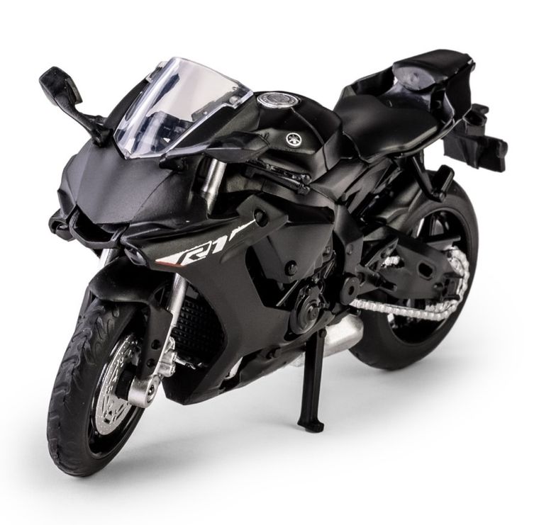 Daffi, MSZ, Yamaha YZF-R1, motocykl, model metalowy, czarny, 1:18