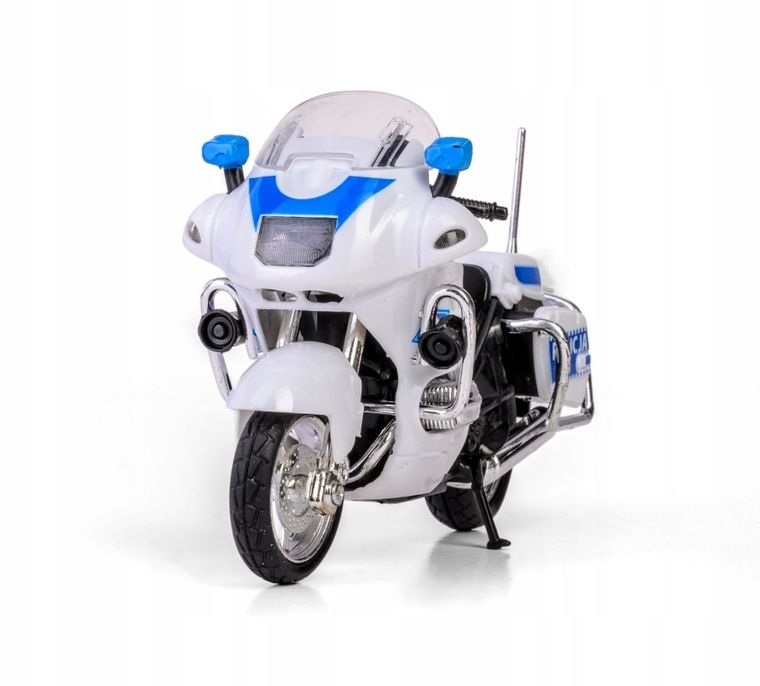 Daffi, Policja, motocykl, model pojazdu, model metalowy, 1:18
