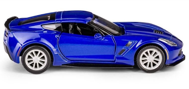 Daffi, RMZ City, Chevrolet Corvette Grand Sport, pojazd, model metalowy, niebieski, 1:32