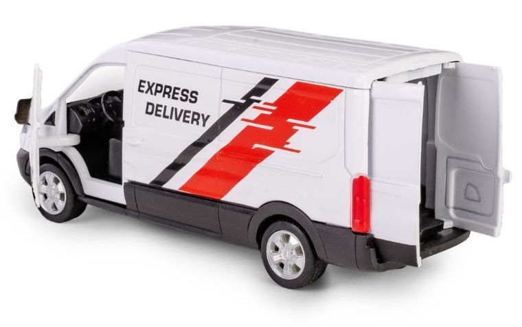 Daffi, RMZ City, Ford Transit Van Bia, pojazd, model metalowy, 1:32