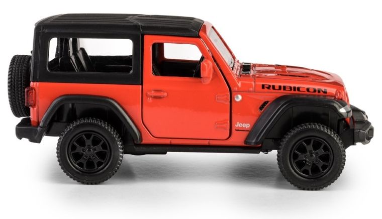 Daffi, RMZ City, Jeep Wrangler Rubicon 2021, Hard Top, pojazd, model metalowy, czerwony, 1:35