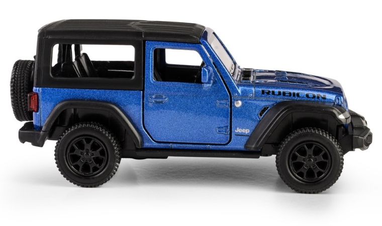 Daffi, RMZ City, Jeep Wrangler Rubicon 2021, Hard Top, pojazd, model metalowy, niebieski, 1:35