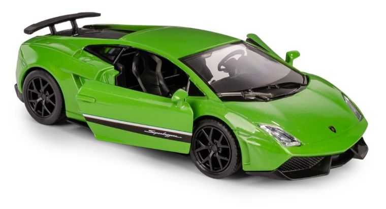 Daffi, RMZ City, Lamborghini LP570-4 Gallardo, pojazd, model metalowy, zielony, 1:36