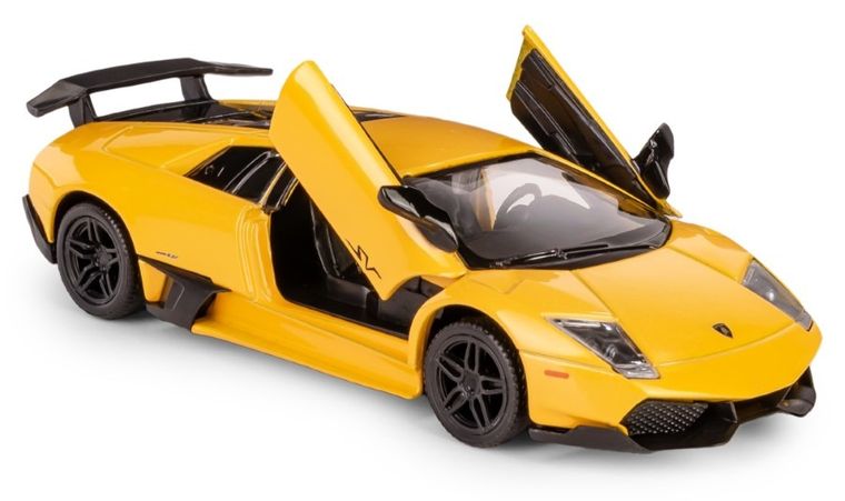 Daffi, RMZ City, Lamborghini Murcielago, pojazd, model metalowy, żółty, 1:32