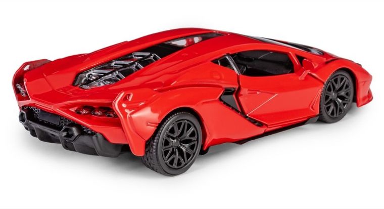 Daffi, RMZ City, Lamborghini Sian, pojazd, model metalowy, czerwony, 1:32