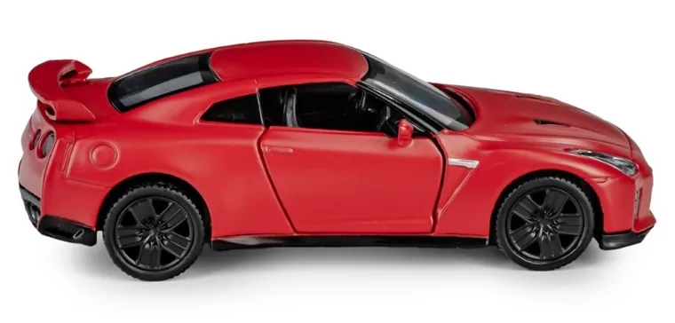Daffi, RMZ City, Nissan GT-R, pojazd, model metalowy, czerwony matowy, 1:32