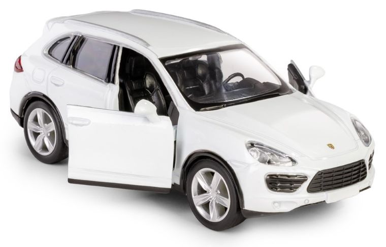 Daffi, RMZ City, Porsche Cayenne, pojazd, model metalowy, biały, 1:32
