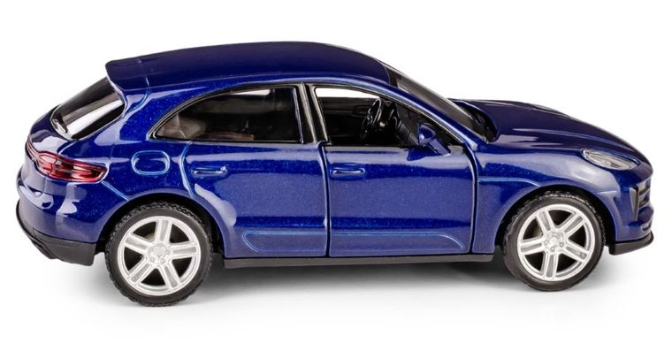 Daffi, RMZ City, Porsche Macan S 2019, pojazd, model metalowy, niebieski, 1:40
