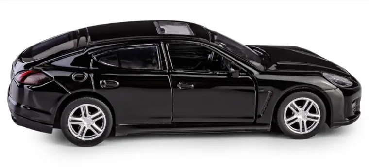 Daffi, RMZ City, Porsche Panamera Turbo, pojazd, model metalowy, czarny, 1:42