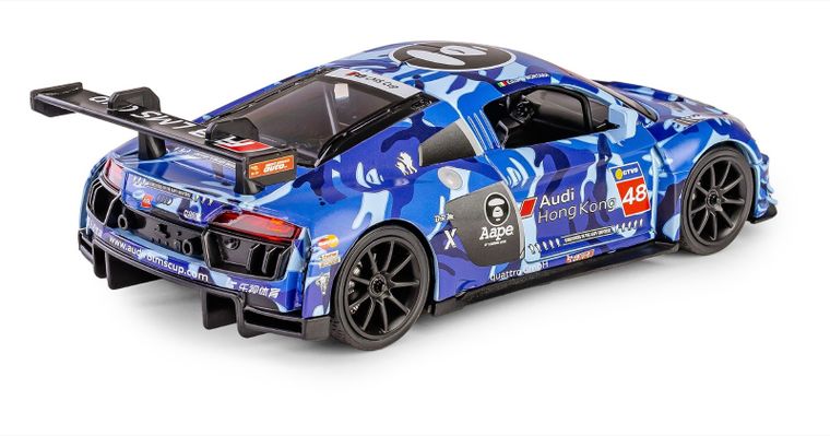 Daffi, RMZ Hobby, Audi R8 2015 blue H-111, pojazd, interaktywny model metalowy, 1:32
