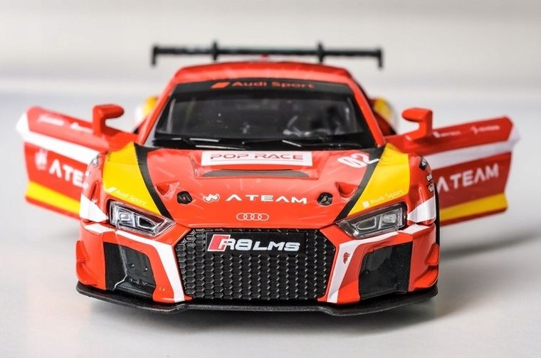 Daffi, RMZ Hobby, Audi R8 EvaRT H-101, pojazd, interaktywny model metalowy, 1:32
