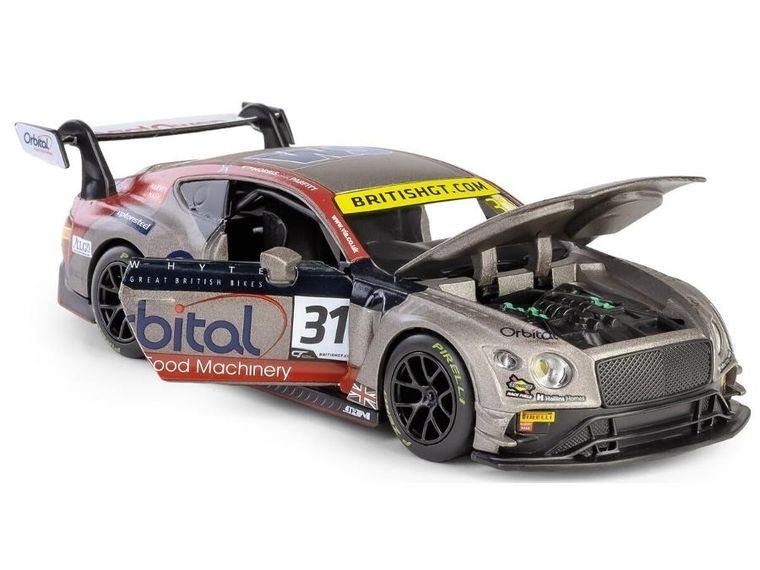 Daffi, RMZ Hobby, Bentley Continental GT3 2019 #31, pojazd, interaktywny model metalowy, 1:32