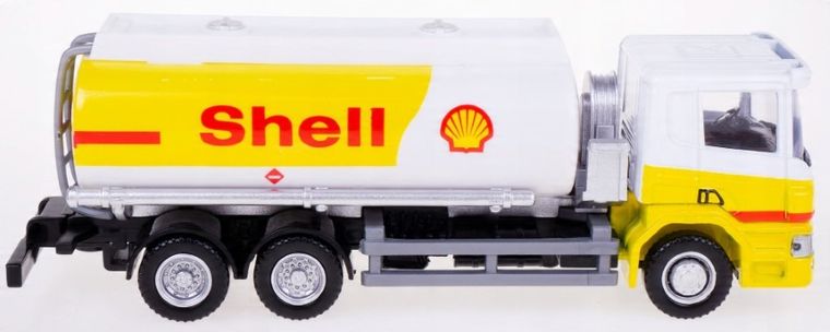 Daffi, Scania Shell, cysterna krótka, pojazd, model metalowy, 1:64