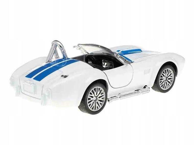 Daffi, Shelby Cobra, pojazd, model metalowy, biały, 1:32, 1 szt.