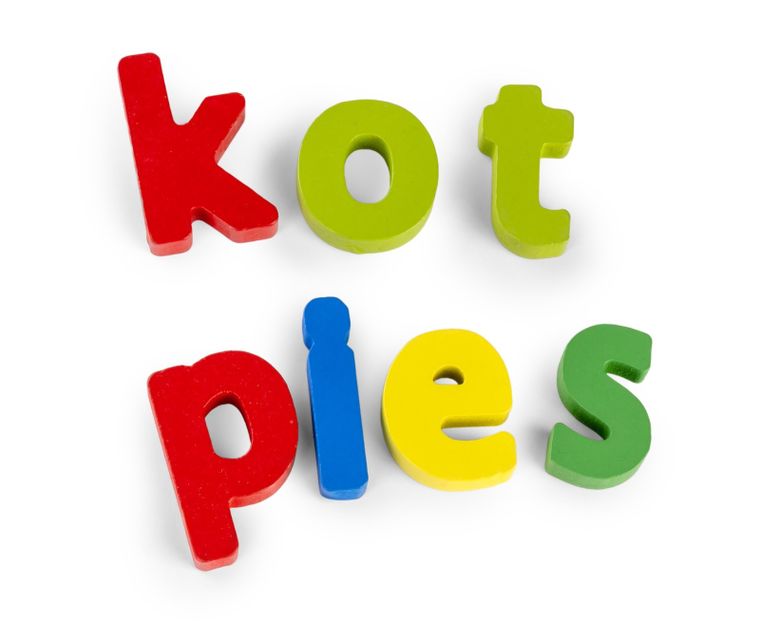 Daffi, układanka drewniana, alfabet, małe litery, 26 elementów