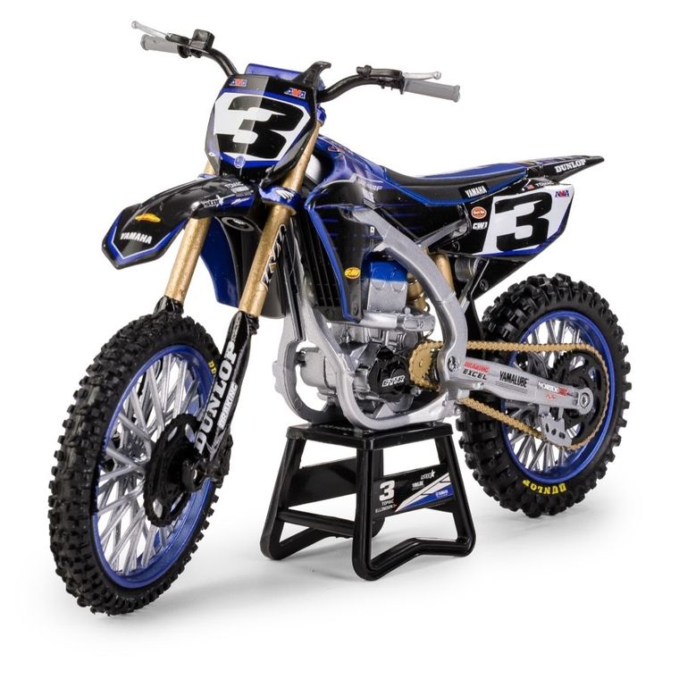 Daffi, Yamaha YZ450F Star Racing Team Bike 2022 Rider: Eli Tomac No.3, motocykl, model metalowy, 1:12