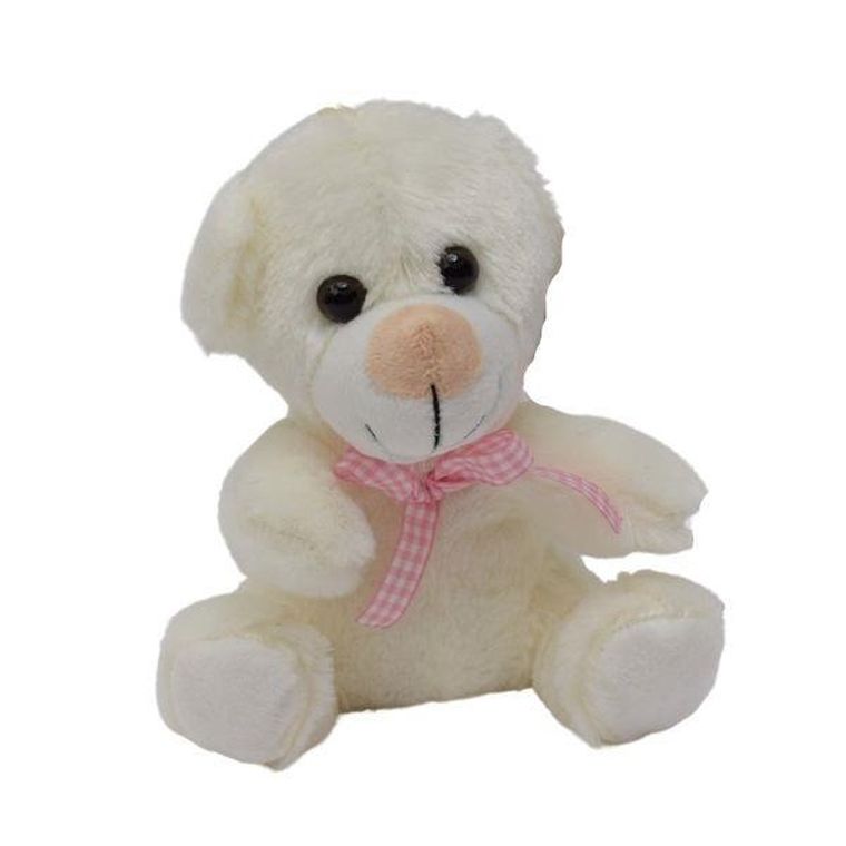 Deef, miś siedzący z kokardą, maskotka, 16 cm, 1 szt.