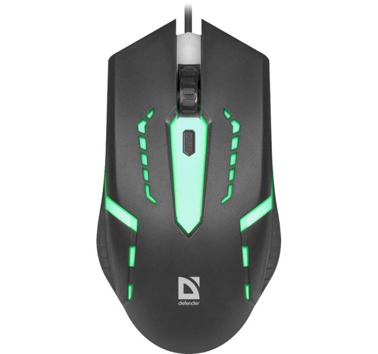 Defender, mysz przewodowa, Flash Optic LED, 1200 dpi