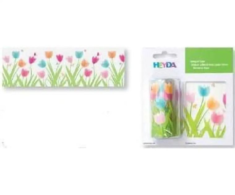 Dekor-Art-Serwis, taśma na okno z klejem, Tulipany, 2m