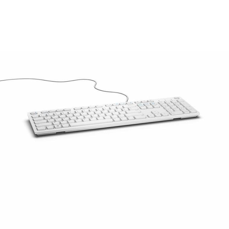 Dell, keyboard, white