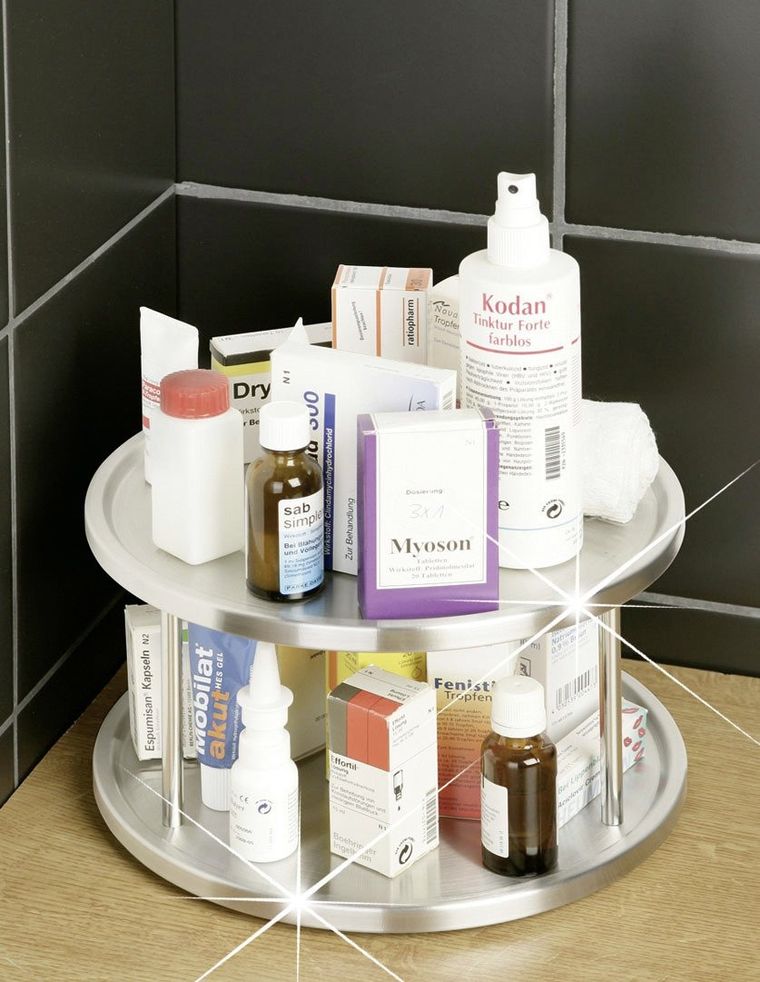 Deska obrotowa, organizer na przyprawy, 2 poziomy