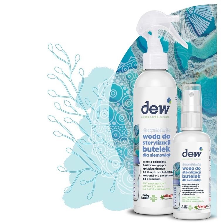 Dew, dezynfekująca woda do sterylizacji butelek dla niemowląt, 65 ml