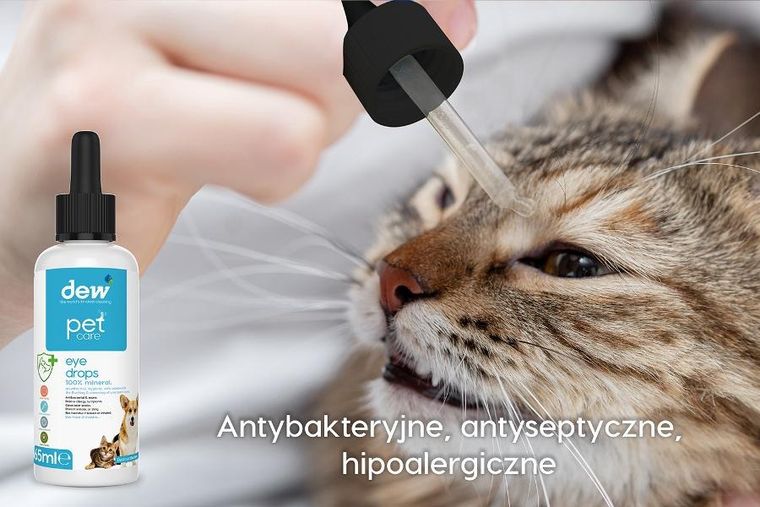 Dew Pet Care, krople do oczu dla zwierząt, 2,5l
