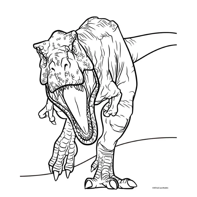 Diakakis, Jurassic Park, kolorowanka z naklejkami