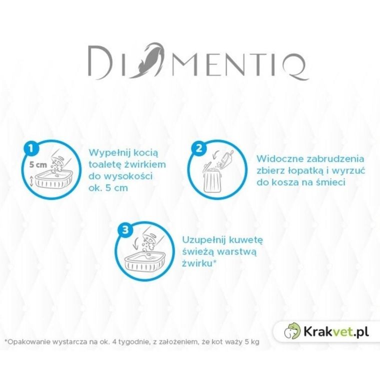 Diamentiq, żwirek neutral 30l+karton